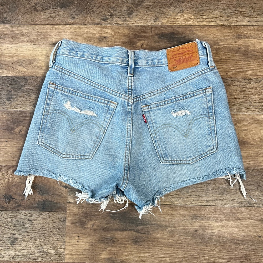 501 Levi Jean shorts great condition bottom - Picture 5 of 13